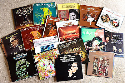CLASSICAL LPs x 17 BOXES- KLEMPERER, KARAJAN,SOLTI,BJORLING,BARENBOIM,BONYNGEetc A