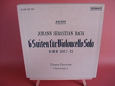 FOURNIER - BACH: SUITES FOR CELLO SOLO 3LP CLASSICAL BOX SET (NM) A