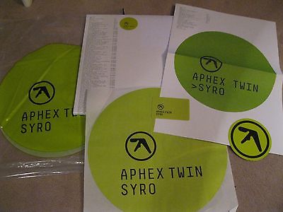 popsike.com - APHEX TWIN SYRO LTD LP SEALED POSTER LG/SM STICKER