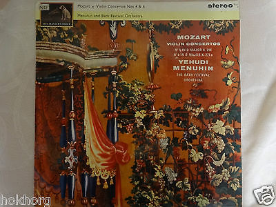 MENUHIN VIOLIN MOZART 1ED UK HMV ASD 533 W/G STEREO LP CLASSICAL A