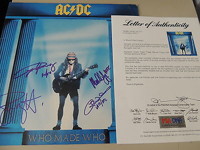 popsike.com - AC DC SIGNED WHO MADE WHO LP ALBUM PSA/DNA - auction details