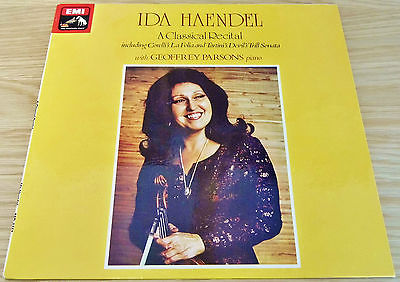 Ida Haendel & Geoffrey Parsons: A Classical Recital **UK First HMV ASD 3352 LP** A