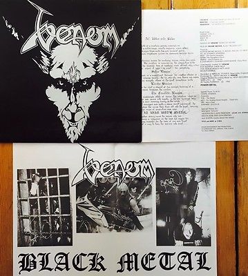 popsike.com - Venom - Black Metal LP with poster , insert