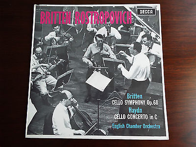 CLASSICAL-BRITTEN/HAYDN-CELLO SYMPHONY/CONCERTO-DECCA SXL 6138 A