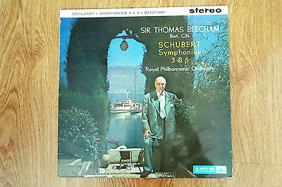 CLASSICAL-SCHUBERT/BEECHAM-SYMPHONIES Nos 3+5-HMV ASD 345 W/G ED1 A