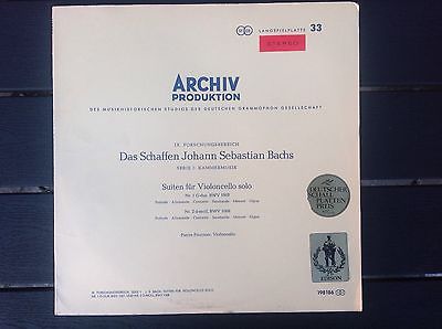Germany Classical 12 Vinyl Archiv Production Red Stereo P.Fournier violoncello A
