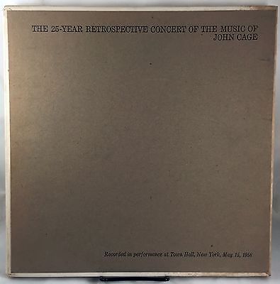 JOHN CAGE 25 Year Retrospective 12" 33RPM 3LP BOX SET AvantGarde Classical NM A