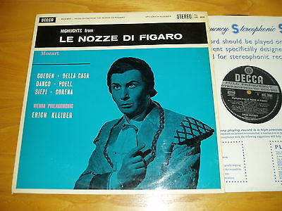 DECCA SXL 2035 ED1 WBg MOZART - LE NOZZE DI FIGARO VIENNA PO / ERICH KLEIBER EX