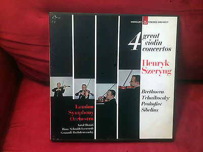 Henry Szeryng,"Violin Concertos" Classical 3 Disc LP Set Mercury Stereo Complete A