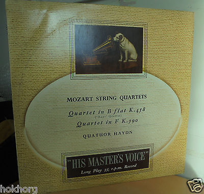 V RARE MOZART STRING QUARTET QUATUOR HAYDN K458 590 HMV 1ST CLASSICAL LP CLPC 14 A
