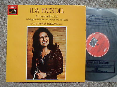 ASD 3352 IDA HAENDEL CLASSICAL RECITAL ...NM A