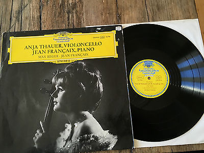 ANJA THAUER JEAN FRANCAIX Piano Violoncello DGG LP 138 990 Tulips RARE Classical A