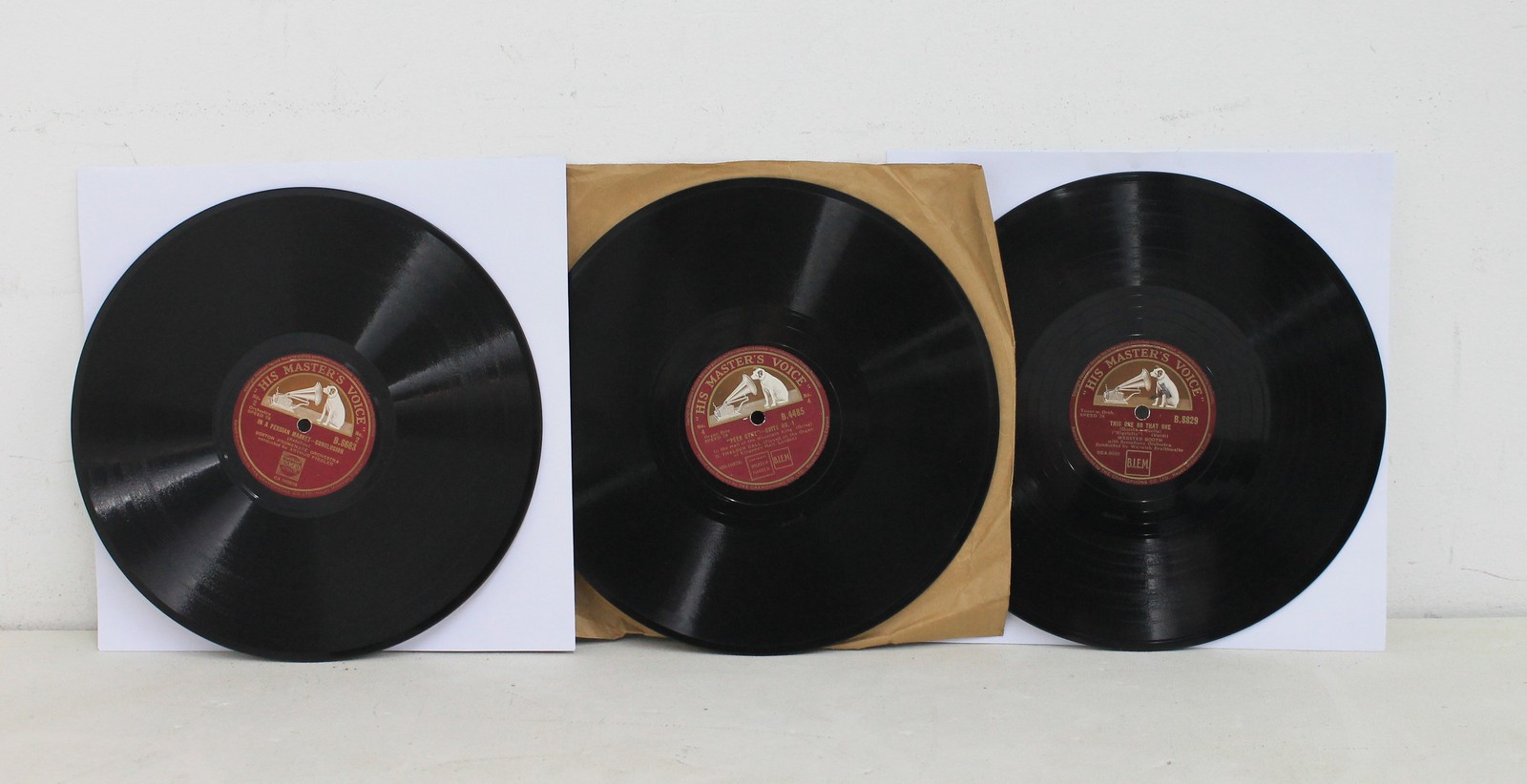 3 X HMV 10" VINYL RECORDS Classical Thalben Ball Boston Promenade Webster Booth A