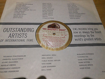 Brahms Double Concerto Ferras Tortelier HMV Early Stereo Classical Vinyl Record A