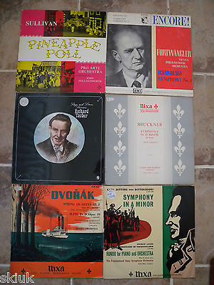 12x CLASSICAL LP's GYNT WEBBER BACH SULLIVAN TAUBER BRUCKNER DVORAK DITTERS ETC A