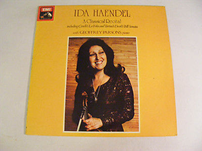IDA HAENDEL A Classical Recital HMV ASD 3352 1977 UK LP A