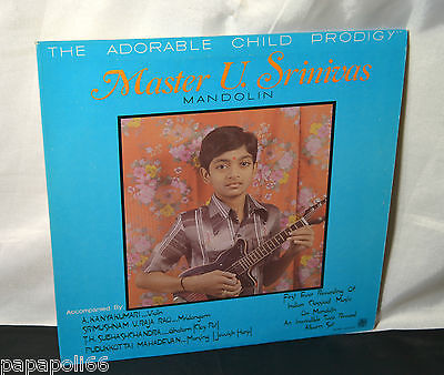 Vtg LP the Adorable Child Prodigy Master U Srinivas Mandolin Classical '85 - 48 A