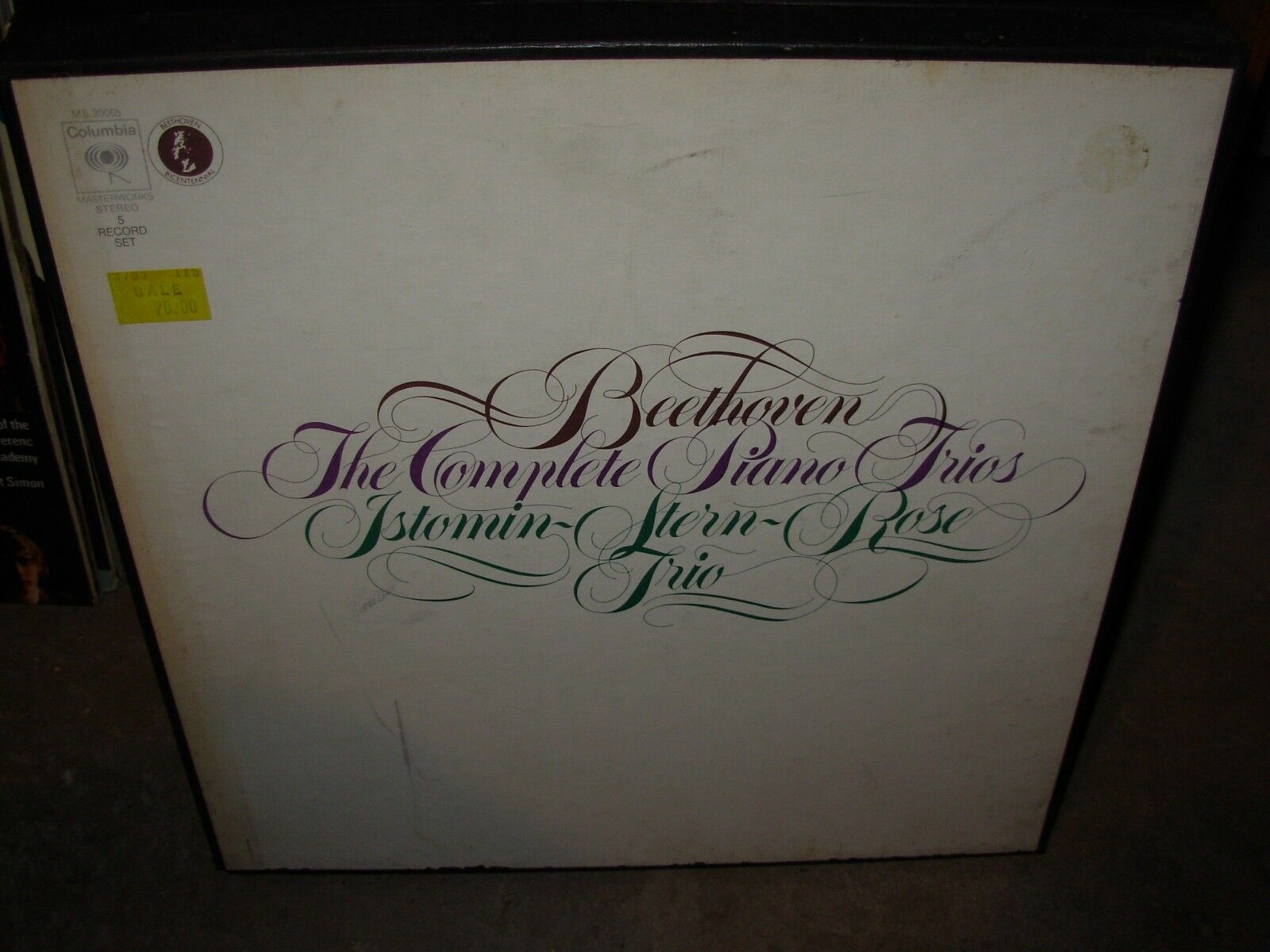 ISTOMIN / STERN / ROSE / BEETHOVEN complete piano trios ( classical ) 5lp box A