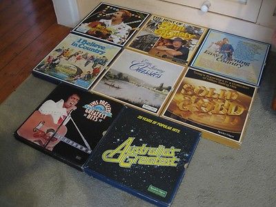 8 LP Boxset: Elvis, Slim Dusty, SolidGold, Classical, Country, Australia /box A