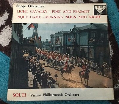 SUPPE OVERTURES GEORG SOLTI RARE STEREO SXL 2174 CLASSICAL LP A