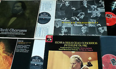 CLASSICAL LPs 60-70 DECCA SXL ASD SAX DGG Haendel SOLTI CASALS DuPre BARBIROLLI A