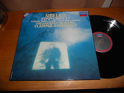 Sibelius CLASSICAL 5 LP BOX SET Symphonies 1-7 Vladimir Ashkenazy 1986 HOLLAND A