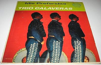 Popsike Trio Calaveras Mis Preferidas Mexican Lp Boleros La