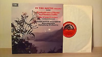 ELGAR & VAUGHAN WILLIAMS - SILVESTRI (HMV ASD 2370) UK 1968 RED SEMI LP NM