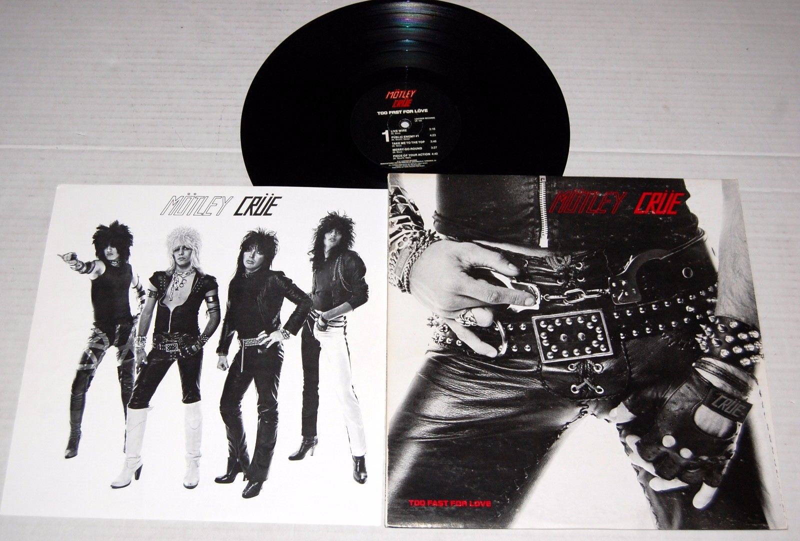 popsike.com - MOTLEY CRUE Too Fast For Love LP 1981 Leathur