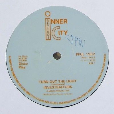 英12” The Investigators (2) Turn Out The Light / I. R. S. PFUL1902 Inner City Records /00250 12