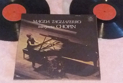 MAGDA TAGLIAFERRO plays Chopin - 2 x LP BRAZIL ONLY 1972 on EX = piano classical A