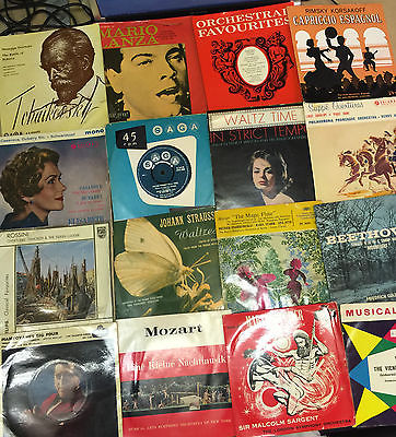 Classical Bundle-Various-30 x 7" Vinyl Records 45rpm-1950's-60's A