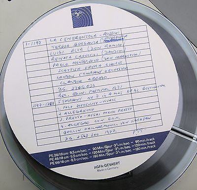 reel to reel recordings, 7 inch -classical music . A