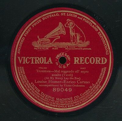 78tk-12 inch-Classical-Victrola 89049-Louise Homer & Enrico Caruso in Italian A