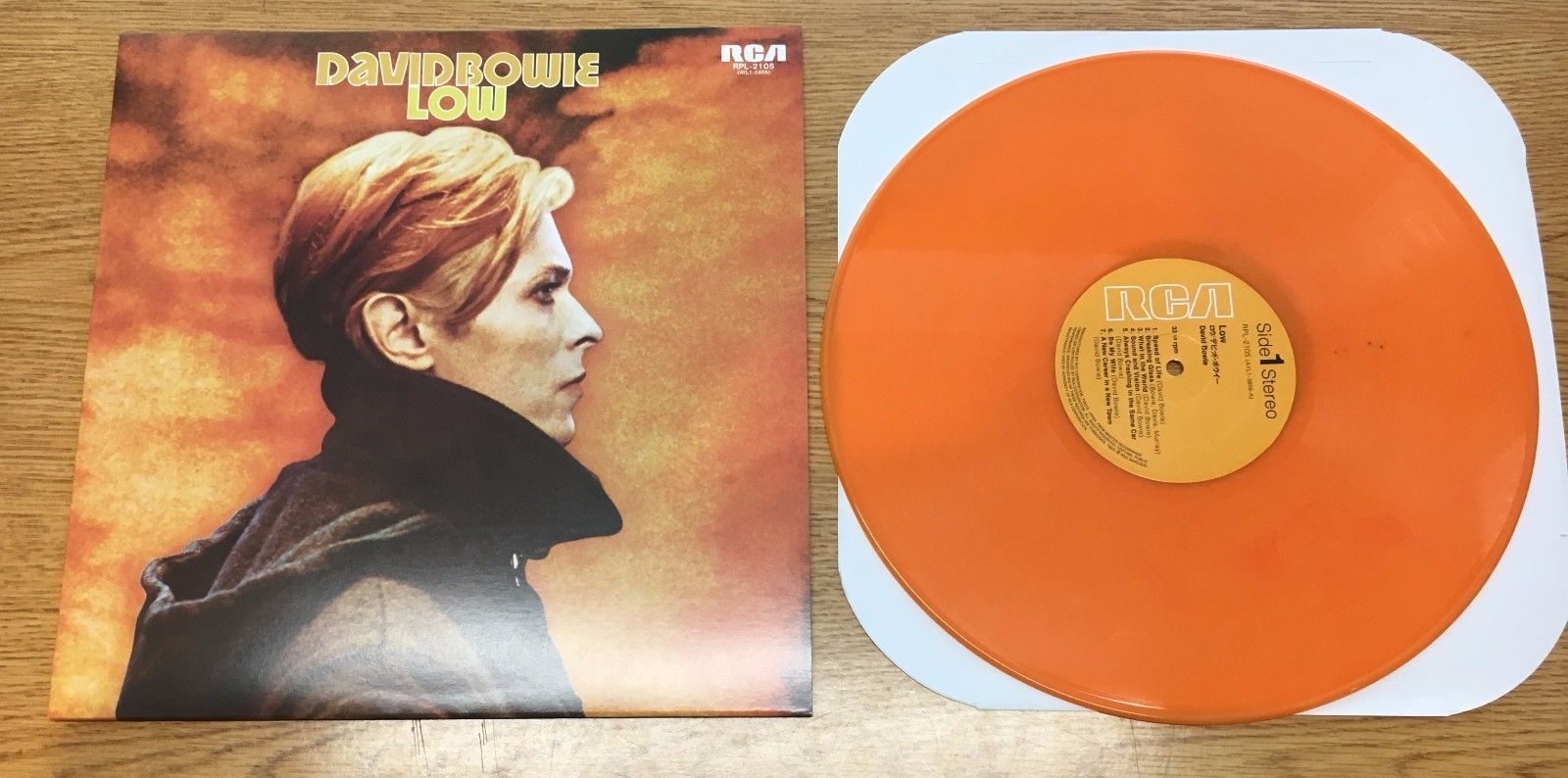 popsike.com - David Bowie LOW LP Orange Color Vinyl With