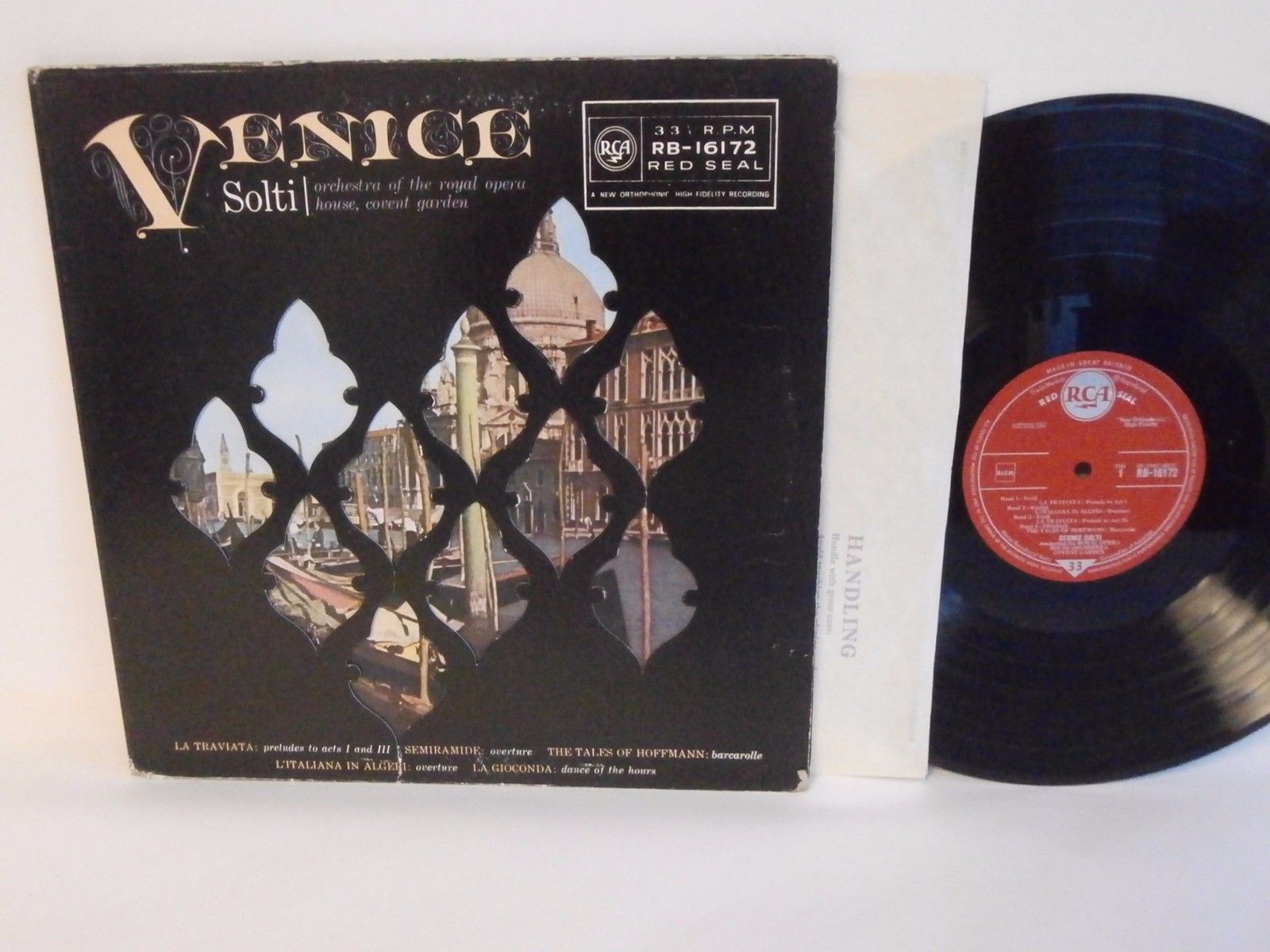 50s 60s Classical GEORGE SOLTI venice Original UK Vinyl LP RB 16172 N Mint A