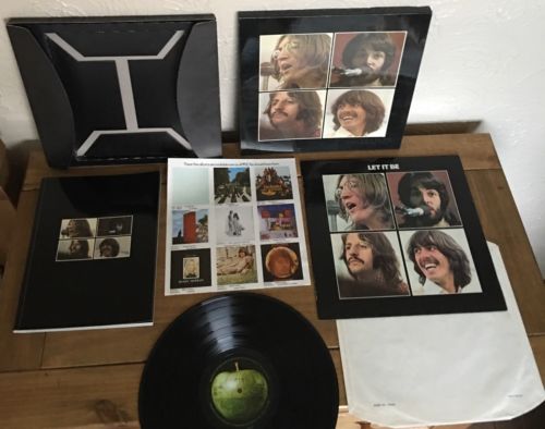 popsike.com - Beatles Let It Be Box Set + Apple Poster + 2u Near 