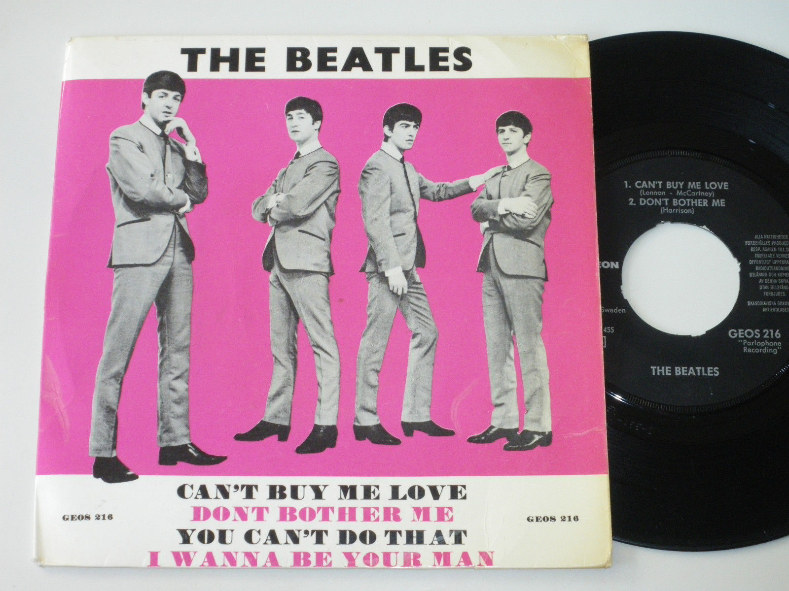 The Beatles Can't Buy Me Love EP スウェーデン盤 The Beatles Can't Buy Me Love EP スウェーデン盤 popsike.com - Very