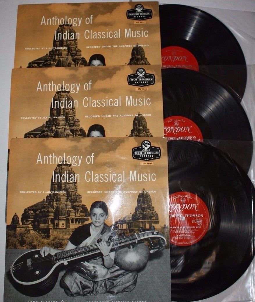 LONDON/DUCRETET-THOMSON DTL 93111/2/3 ANTHOLOGY OF INDIAN CLASSICAL MUSIC 3LP NM A
