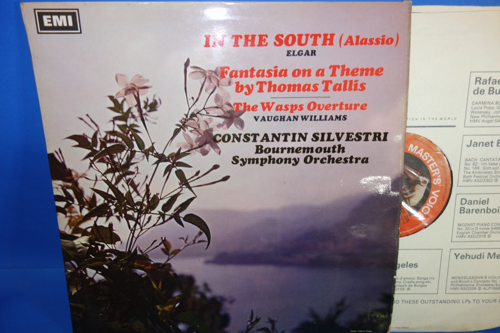 @HMV ASD 2370 SEMICIRCLE *SILVESTRI* ELGAR IN THE SOUTH THOMAS TALLIS FANTASIA