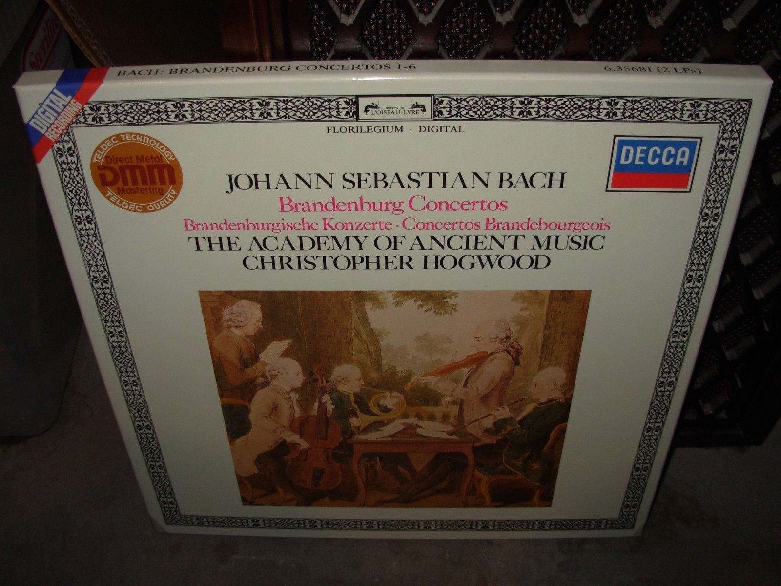 HOGWOOD / BACH brandenburg concertos ( classical ) 2 lp box decca digital A