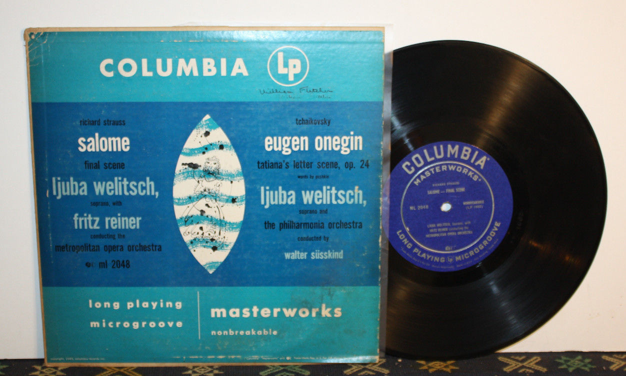Strauss: Salome/ Tchaikovsky: Eugene Onegin [LP 10" 1949] Opera Classical A