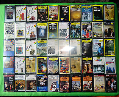 JOB-LOT: 97 CLASSICAL/OPERA STEREO MUSIC TAPE CASSETTES - PLAY TESTED - USED A
