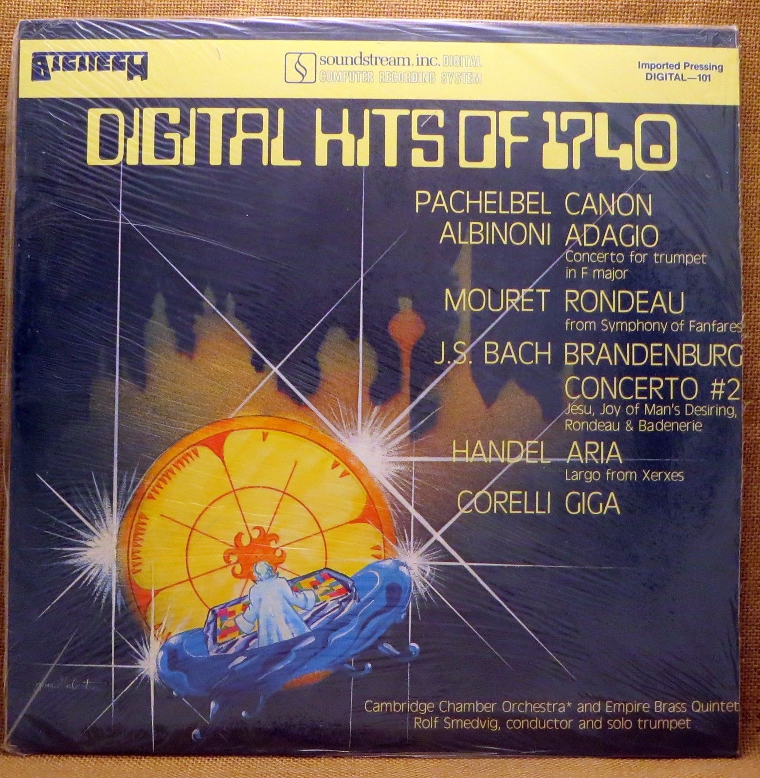 SEALED AUDIOPHILE CLASSICAL LP DIGITAL HITS OF 1740 BACH, HANDEL IMPORT DIGI 101 A