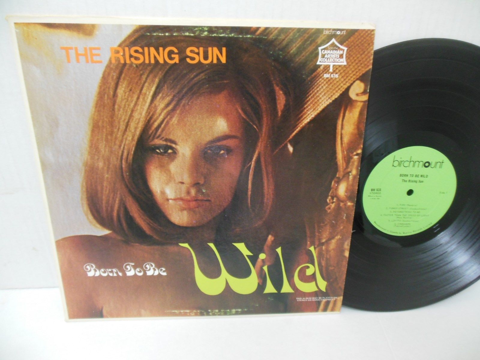 Sun Rising Vinyl popsike.com - rare THE RISING SUN nr mint psych lp BORN TO BE WILD ...