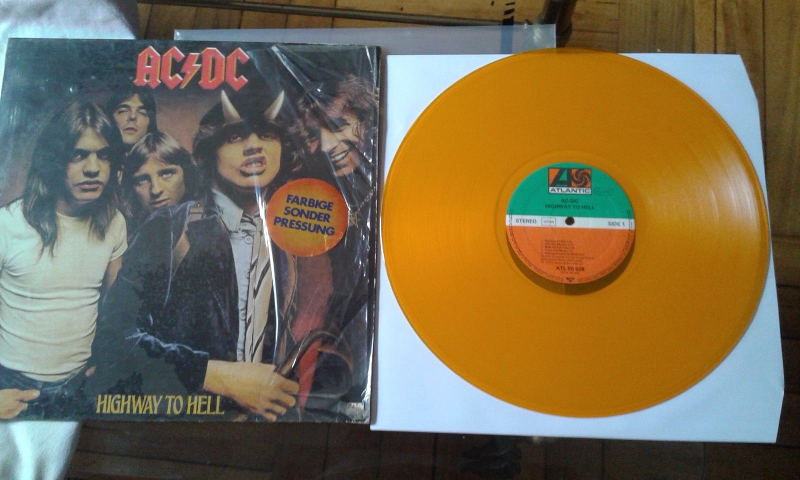 popsike.com - ac/dc orange highway to hell yellow 1979 promo sticker ...