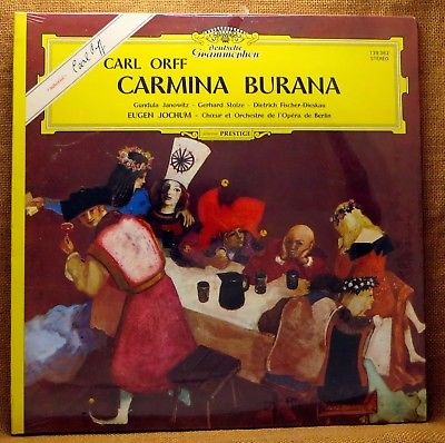 SEALED FRANCE IMPORT CLASSICAL LP CARL ORFF CARMINA BURANA JOCHUM 139 362 A