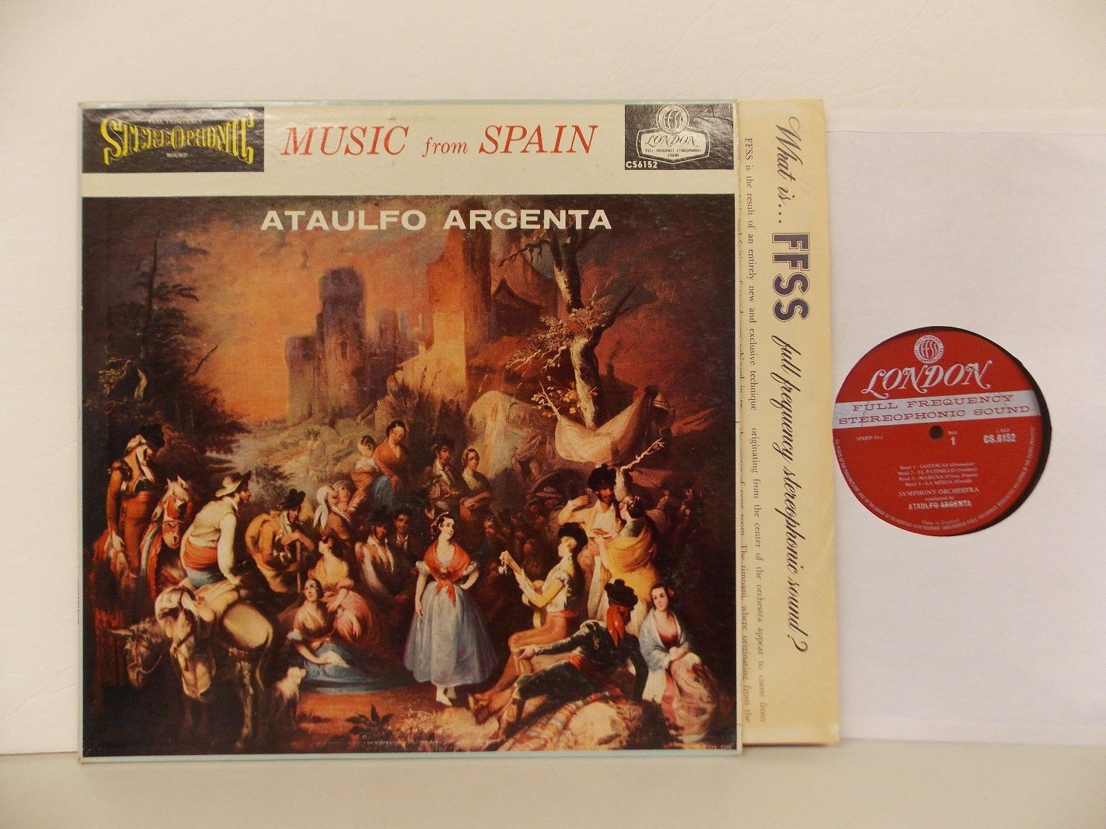 Ataulfo Argenta - Music From Spain Classical LP London Blue Back A