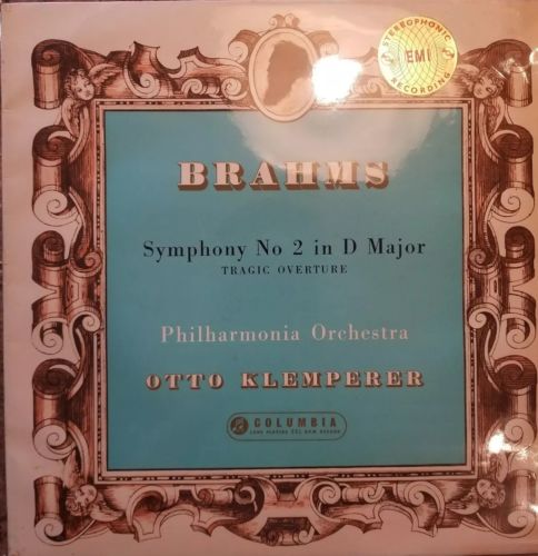 RARE CLASSICAL Otto Klemperer - Brahms Symph. 2 D Mjr LP SAX 2362 NM A
