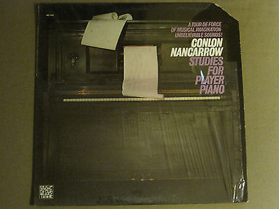 CONLON NANCARROW STUDIES FOR PLAYER PIANO LP OG '69 MODERN CLASSICAL NM- SHRINK A